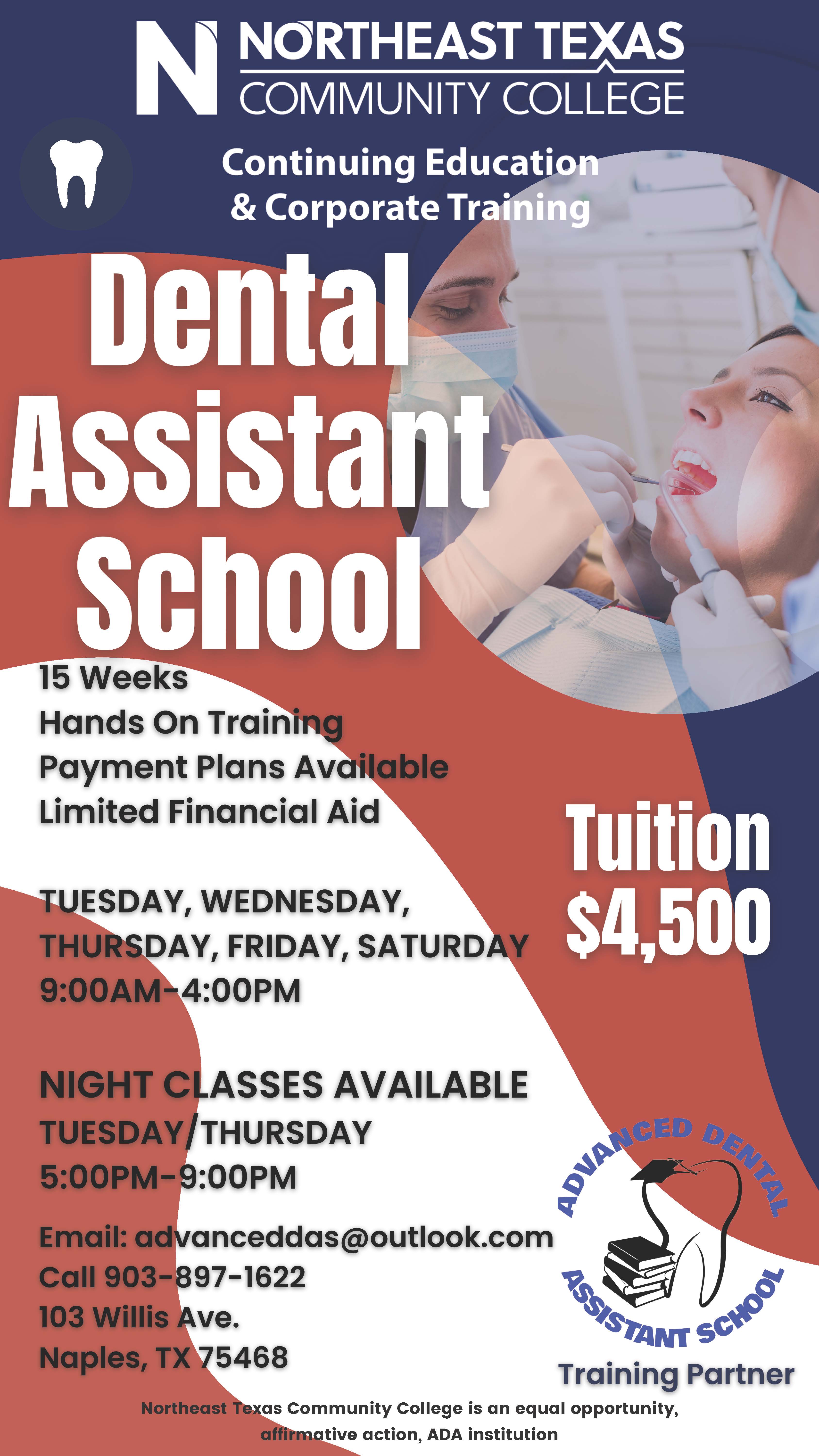 Dental Assistant School Northeast Texas Community College